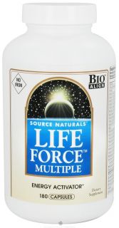 Source Naturals   Life Force Multiple Energy Activator No Iron   180 Capsules
