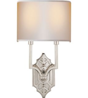 Thomas Obrien Silhouette 2 Light Wall Sconces in Polished Nickel TOB2600PN NP