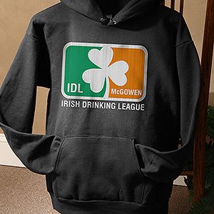 Personalized Hooded Sweatshirts   Irish Drinking League