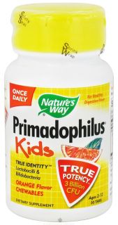 Natures Way   Primadophilus Kids Orange   30 Chewable Tablets