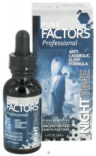Pure Solutions   Pure Factors Professional Anti Catabolic Sleep Formula Nighttime   1 oz.