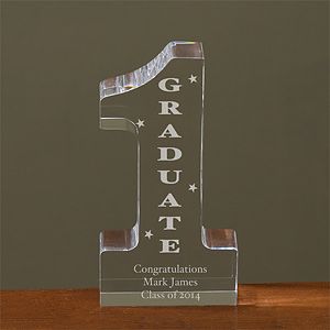 Personalized Graduation Sculpture   Number One Design