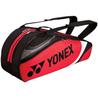Yonex Tournament Basic 6 Pack Racquet Bag Red/Black Yonex Tennis Bags