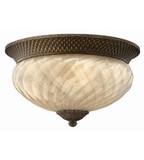 Plantation 3 Light Outdoor Ceiling Lights in Pearl Bronze 2123PZ