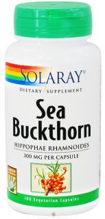 Solaray   Sea Buckthorn 300 mg.   100 Vegetarian Capsules