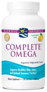 Nordic Naturals   Complete Omega Lemon 1000 mg.   120 Softgels (formerly Omega 3.6.9)
