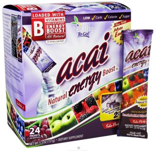 To Go Brands   Healthy To Go Acai Natural Energy Boost Tropical Punch   24 Packet(s)
