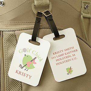 Personalized Golf Bag Tag for Women   Golf Chick