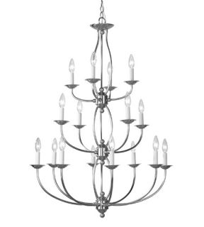 Home Basics 16 Light Chandeliers in Brushed Nickel 4160 91