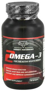 OxyLife Products   Omega 3 Fish Oil   60 Softgels CLEARANCED PRICED