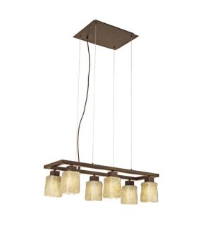 Norwich 6 Light Island Lights in Antique Brown 89145A
