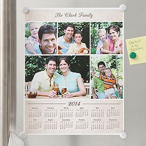 Photo Collage Personalized Calendar Poster