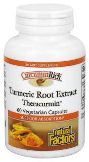 Natural Factors   CurcuminRich Turmeric Root Extract Theracurmin   60 Vegetarian Capsules