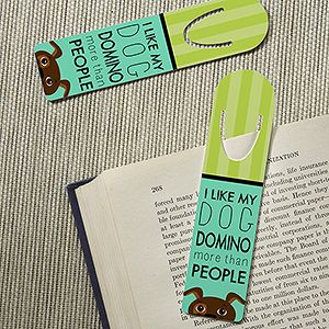 Personalized Bookmark Set   Dog Lover
