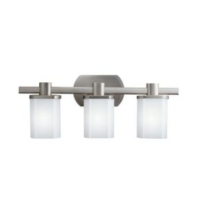 Lege 3 Light Bathroom Vanity Lights in Brushed Nickel 5053NI