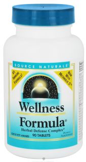 Source Naturals   Wellness Formula   90 Tablets