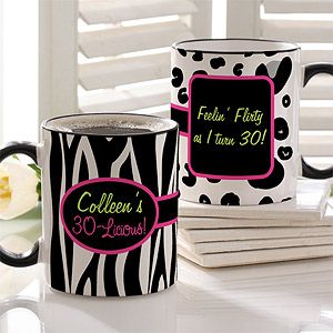 Personalized Ladies Coffee Mug   Flirty Licious