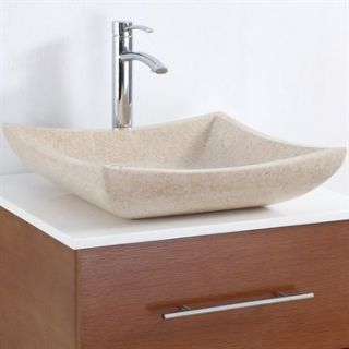 Avalon Vessel Sink by Wyndham Collection   Ivory Marble
