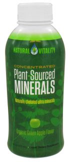 Natural Vitality   Plant Source Minearals Organic Green Apple   16 oz.