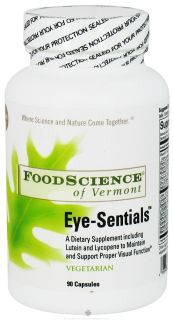 FoodScience of Vermont   Eye Sentials   90 Vegetarian Capsules