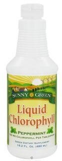 Sunny Green   Liquid Chlorophyll Peppermint 100 mg.   16.2 oz.