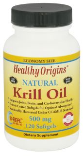 Healthy Origins   Natural Krill Oil 500 mg.   120 Softgels