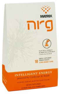 NRG Matrix   Natural Energy & Immune Support Powder Drink Citrus Orange   10 Packet(s)