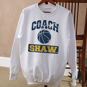 Personalized Sports Coach Sweatshirts   15 Sports