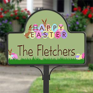 Happy Easter Personalized Decorative Yard Stake