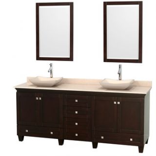 Acclaim 80 Double Bathroom Vanity for Vessel Sinks by Wyndham Collection   Espr