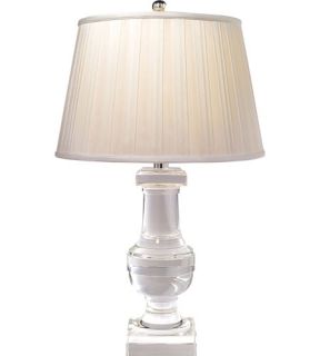E.F. Chapman Balustrade 1 Light Table Lamps in Crystal With Polished Silver SL3339CG SBP