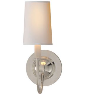 Thomas Obrien Elkins 1 Light Wall Sconces in Polished Silver TOB2067PS NP