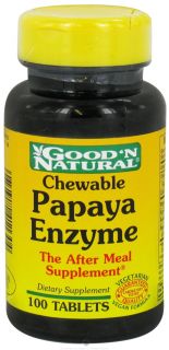 Good N Natural   Chewable Papaya Enzyme   100 Chewable Tablets
