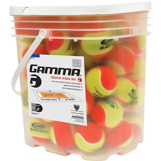 Gamma Quick Kids 60 Bucket of 48 Gamma Tennis Balls