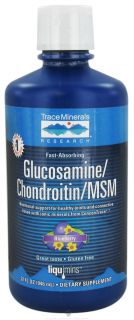 Trace Minerals Research   Glucosamine Chondroitin MSM Bone & Joint Formula Blueberry   32 oz.