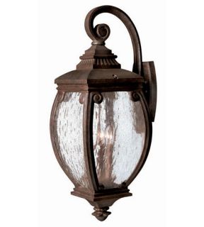 Forum 3 Light Outdoor Wall Lights in French Bronze 1944FZ