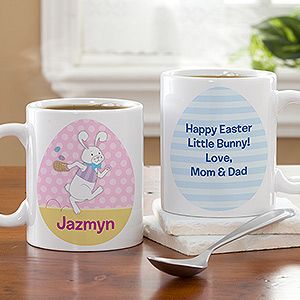 Personalized Easter Coffee Mugs   Easter Bunny