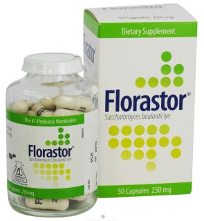 Biocodex   Florastor 250 mg.   50 Capsules
