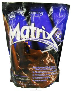 Syntrax   Matrix 5.0 Sustained Release Protein Blend Perfect Chocolate   5.32 lbs.