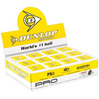 Dunlop Pro Dot 12 Balls Dunlop Squash Balls