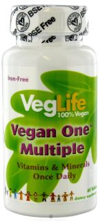 VegLife   Vegan One Multiple   60 Tablets
