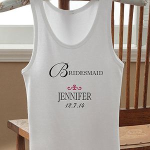 Personalized Bridal Party Tank Top