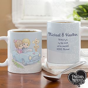 Personalized Coffee Mugs   Precious Moments Couple