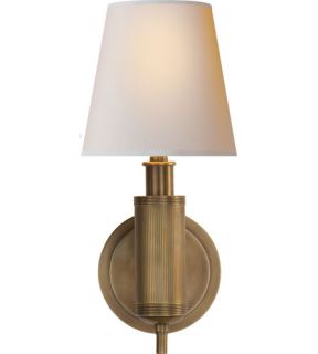 Thomas Obrien Longacre 1 Light Wall Sconces in Hand Rubbed Antique Brass TOB2010HAB NP