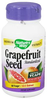 Natures Way   Grapefruit Seed Standardized   60 Vegetarian Capsules