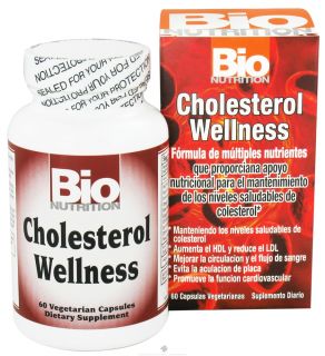 Bio Nutrition   Cholesterol Wellness   60 Vegetarian Capsules
