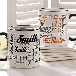 Fathers Day Gifts    Personalized Coffee Mugs   Signature Style For Him   Blank