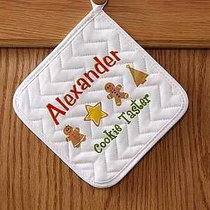 Christmas Cookies Personalized Potholders