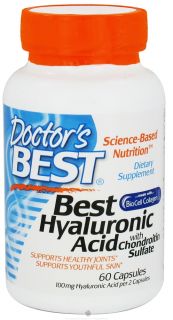 Doctors Best   Best Hyaluronic Acid with Chondroitin Sulfate 100 mg.   60 Capsules