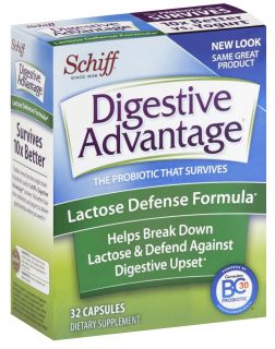 Schiff   Digestive Advantage Lactose Defense Formula   32 Capsules